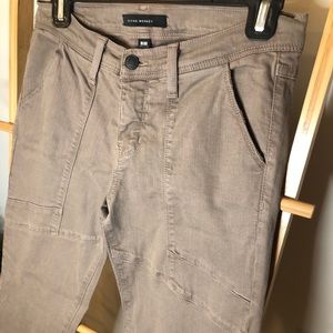 Khaki/Army Green Military Skinny Jean